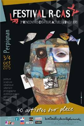 Miniature de l'affiche pour le festival d'art contemporain R-Cas, 3ème Festival des Rencontres Créateurs Actuels et Singuliers