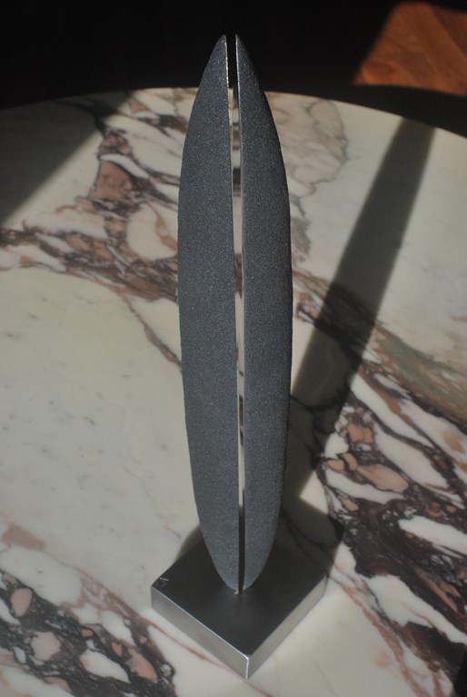 8.Sculpture-fer-limaille-de-fer-acier-inox-poli-miroir-Felix-Valdelievre-42-cm-2019