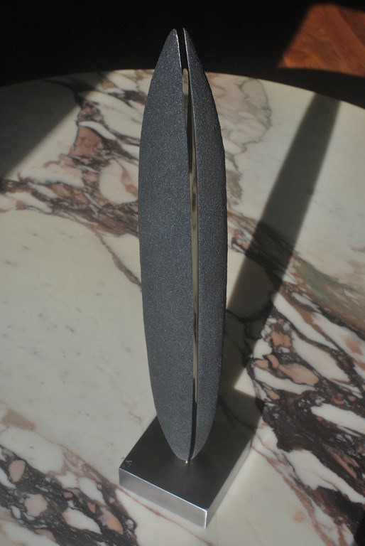 9.Sculpture-fer-limaille-de-fer-acier-inox-poli-miroir-Felix-Valdelievre-42-cm-2019