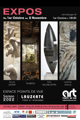 Miniature de l'affiche de l'exposition collective d'art contemporain organisée par l'association Art Points de Vue à Lauzerte