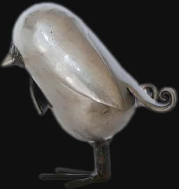 Un piaf, une sculpture issue du bestiaire imaginaire de Félix Valdelièvre