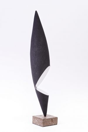 Sculpture-fer-limaille-de-fer-inox-poli-hauteur=62cm-2018-sculpteur-artiste-contemporain-Felix-Valdelievre