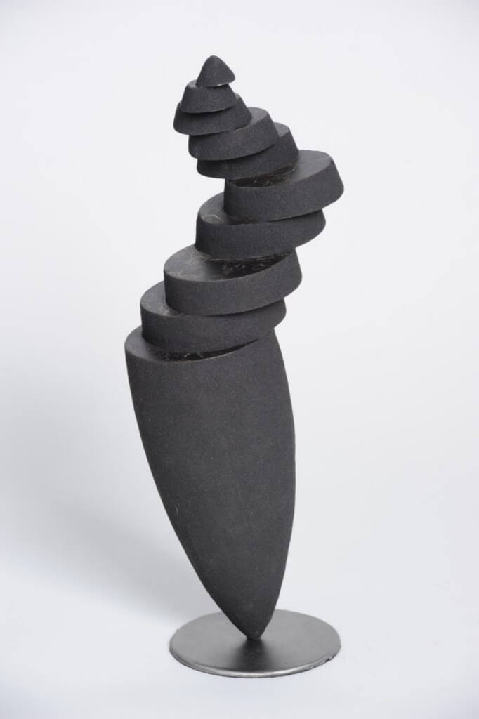 Sculpture-fer-patine-verni-limaille-de-fer-hauteur:43cm-artiste-sculpteur-contemporain-Felix-Valdelievre-2014