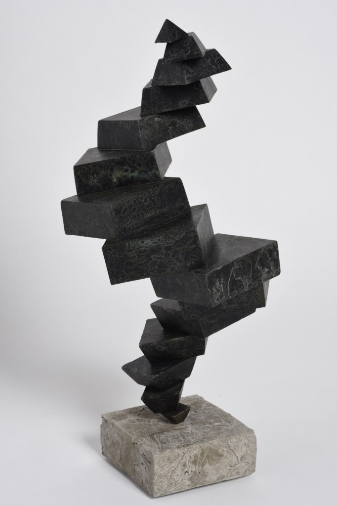 Sculpture-fer-patine-verni-hauteur:51cm-artiste-sculpteur-contemporain-Felix-Valdelievre-2015