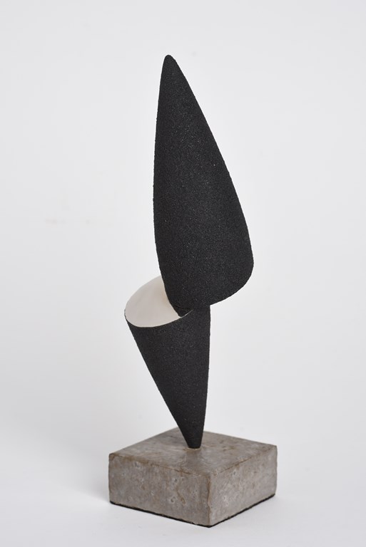 Sculpture-fer-limaille-de-fer-inox-poli-hauteur:25cm-artiste-sculpteur-contemporain-Felix-Valdelievre-2018